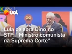Lula sobre aprovação de Dino no STF: ‘Conseguimos colocar um ministro comunista na Suprema Corte'