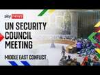 Watch live: UN Security Council discusses situation in Middle East | Tuesday 29 October 2024