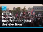 Serbie : nouvelle manifestation pour des élections anticipées dispersée au gaz lacrymogènes