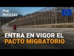 La UE ENDURECE sus FRONTERAS y GENERALIZA los RETORNOS en el PACTO MIGRATORIO | RTVE Noticias