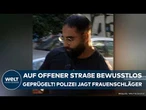 BERLIN: Auf offener Straße bewusstlos geprügelt! Polizei fahndet nach brutalem Frauenschläger