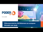 Diferença enorme, diz Bolsonaro ao comparar Michelle com Janja
