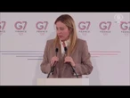 Meloni al G7: Fatto un ottimo lavoro in un momento complesso dello scenario internazionale