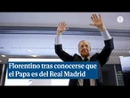 Florentino tras conocer que el Papa es del Real Madrid: "Es un orgullo y un honor"