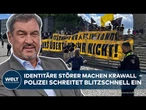 SOMMERINTERVIEW VON SÖDER: Identitäre Störer – Rechtsextremisten grölen "Re-Migration"