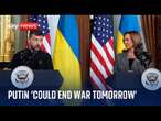 Putin 'could end Ukraine war tomorrow', says Kamala Harris | Ukraine-Russia war