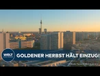 WETTER IN DEUTSCHLAND: Goldener Herbst trifft graue Regenfront - Bis zu 90 Liter Regen!