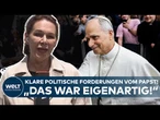 PAPST: Politische Forderungen von Papst Leo XIV. vor Journalisten! "Das war eigenartig!"