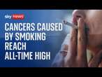 Cancer: Six people diagnosed every hour because of smoking, charity warns