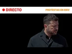 DIRECTO | Manifestación en Kiev contra los cambios en el gobierno de Zelenski | RTVE Noticias