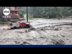 Heavy rains trigger flash floods and mudslides out West