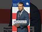 Pete Hegseth says there is a 'new War Department golden rule'