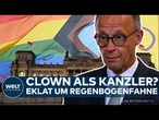 EKLAT UM REGENBOGENFAHNE: SPD und Linke kritisieren Kanzler Merz nach „Zirkuszelt“-Aussage