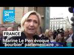 France : Marine Le Pen évoque un 