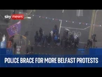 Police in Belfast brace for more protests following knife attack