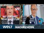 COUNTDOWN ZUR WAHL: Wahlkampfabschluss! Mögliche Koalitionen bereits im Gespräch | WELT STREAM