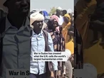 Displaced Sudanese arrive at a U.N. refugee camp after escaping al-Fashir