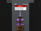 Empire State Building lights up for Taylor Swift and Travis Kelce wedding. #BBCNews
