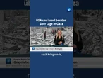 Die USA und Israel beraten über die Lage im Gazastreifen. #gaza #washington #trump #tagesschau