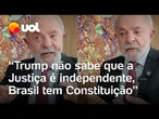 Lula enfatiza soberania nacional em entrevista a jornal dos EUA: 'Brasil tem Constituição'