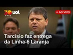 Linha 6-Laranja: Tarcísio de Freitas inaugura novo trecho do Metrô em São Paulo ao vivo