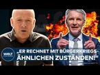 AFD-PARTEITAG IN ERFURT: Streit um Blockaden – Höcke spricht von „bürgerkriegsähnlichen Zuständen“