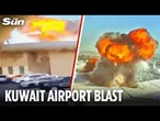 Kuwait airport hit by Iran's drones as US-Iran War Escalates!