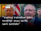 Alckmin diz tarifaço de Trump é 'inadequado' e 'sem sentido': 'Brasil não é um problema para os EUA'