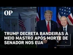 Donald Trump decreta bandeiras a meio mastro após morte do senador Lindsey Graham