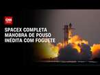 SpaceX completa manobra de pouso inédita com foguete | CNN PRIME TIME