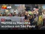 Marcha da Maconha reúne manifestantes na Avenida Paulista; veja vídeos