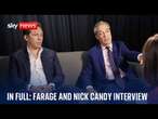 No conversations with Elon Musk 'at this stage' about a donation, Farage tells Sky News