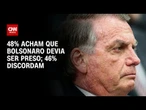 Datafolha: 48% querem Bolsonaro preso; 46% o desejam livre | AGORA CNN