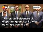 Eduardo e Flávio Bolsonaro já disputam quem deve ser vice na chapa com pai em 2026 | Tales Faria