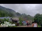 Landslide destroys homes after tropical storm makes landfall in the Philippines