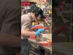 Fast food worker caught SPITTING in burger at McDonald’s knock-off in covert video