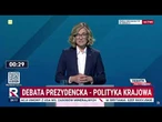 Biejat: program, który oferuje dotyczy codziennych spraw Polaków | Debata Prezydencka