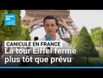 Canicule en France : la tour Eiffel ferme plus tôt que prévu • FRANCE 24