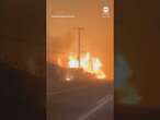 Wildfire consumes structures along Pacific Coast Highway