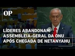 Veja o momento em que chefes de estado abandonam Assembleia-Geral da ONU após chegada de Netanyahu