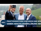 WÜRZBURGER KLAUSUR: Union und SPD einigen sich auf Gesetzesfahrplan! "Ein Vertrauen ist entstanden!"