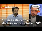 Nunes critica decisão da Justiça em liberar Uber a operar mototáxi: 'Ele está certo', diz Sakamoto