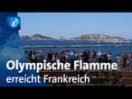 Hohe Sicherheitsvorkehrungen: Olympische Flamme trifft in Marseille ein