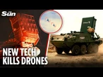 Swarms of drones fall from sky as US unveils microwave counter-electronics weapon