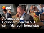 Após condenação, advogados de Bolsonaro deixam STF sem falar com jornalistas; veja vídeo