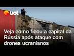 Ucrânia ataca a Rússia: vídeos mostram prédios e carros destruídos em Moscou após ataque com drones