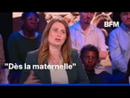 Marine Tondelier veut des "cours d'éducation à la vie affective et sexuelle dès la maternelle"