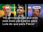 Percepção coletiva é de que mar está mais para peixe para Lula que para Flávio Bolsonaro | Sakamoto