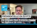 Égypte : de longues files d'attente devant les bureaux de vote • FRANCE 24