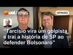 Tarcísio cospe na história de SP ao defender Bolsonaro, diz Wálter Maierovitch